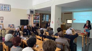 Ομιλία στο Κ.Α.Π.Η Αγίου Νικολάου με θέμα την εξάλειψη της Βίας κατά των Γυναικών 