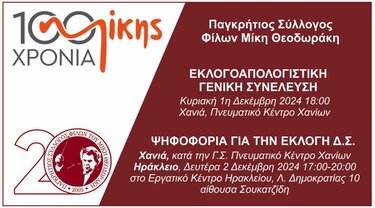 Παγκρήτιο Σύλλογο Φίλων του Μίκη Θεοδωράκη 