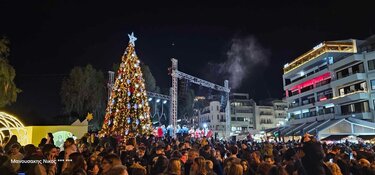 Χριστουγεννιάτικο δέντρο, Ηράκλειο, Φωταγώγηση