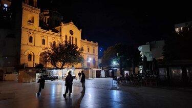 φωτισμός, πλατεία Αγίας Αικατερίνης