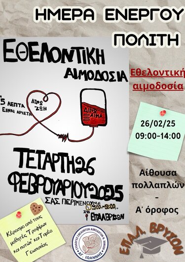 Εθελοντική Αιμοδοσία