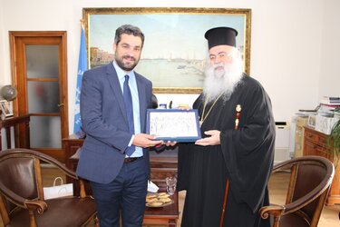 Στο Δημαρχείο Χανίων ο Αρχιεπίσκοπος Κύπρου, κ.κ. Γεώργιος 