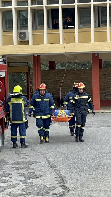 Άσκηση, σεισμός, πυρκαγιά, Αγιος Νικόλαος