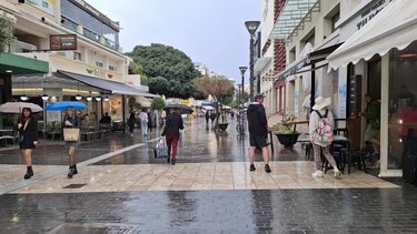 Βροχή, Κέντρο Ηρακλείου