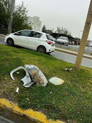 Αμμουδάρα, κολόνα φωτισμού