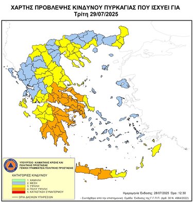 κίνδυνος πυρκαγιάς