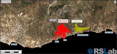 Ιεράπετρα καμένα δορυφόρος