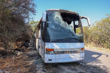 Λεωφορείο φωτιά Ηράκλειο