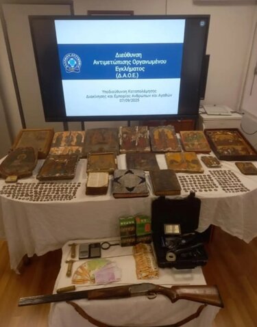 Εγκληματική οργάνωση: Ο τρόπος δράσης και οι ρόλοι των μελών που πουλούσε εικόνες και αρχαία αντικείμενα&nbsp;&nbsp;&nbsp; 