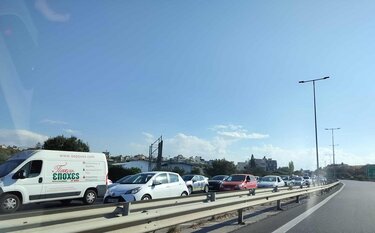 Ουρά οχημάτων, Εθνική οδός