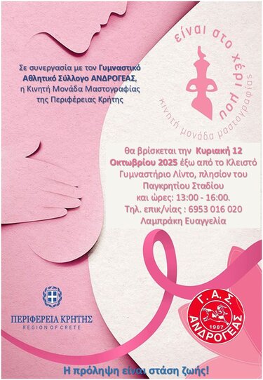 Ανδρογέας, Μαστογραφίες