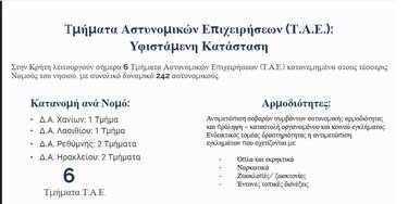 Κρήτη τμήματα