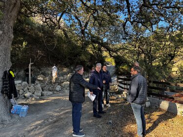 Στα έργα ανάπλασης στην Παναγία Φανερωμένη στα Κεράσια ο Δήμαρχος Ηρακλείου Αλέξης Καλοκαιρινός 