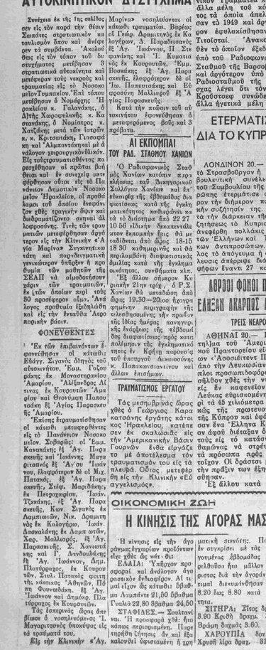 Δυστύχημα, 1956