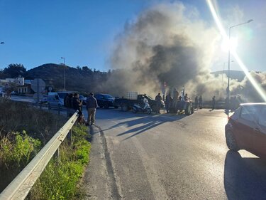 Αγία Βαρβάρα διαμαρτυρία