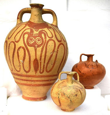 Μινωικά Χταπόδια, Αμφορείς