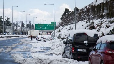 Κακοκαιρία Ελπίδα: Μερική αποκατάσταση της κυκλοφορίας στην Αττική Οδό