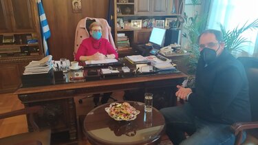 Συνάντηση Σωκράτη Κεφαλογιάννη με την Αντιπεριφερειάρχη Ρεθύμνης 