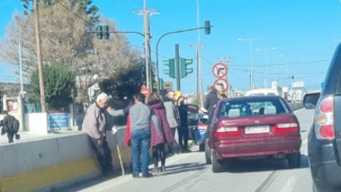 Τροχαίο, μετά από σύγκρουση ΙΧ, στην Ηρακλείου - Μοιρών 