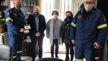 Συνάντηση Θραψανιώτη με τη νέα Διοίκηση της Πυροσβεστικής