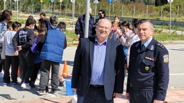 Μάθημα οδικής ασφάλειας ... διαρκείας, στο πάρκο κυκλοφοριακής αγωγής Τυμπακίου