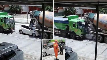 Ο πιο τυχερός οδηγός του κόσμου – Το αυτοκίνητο έγινε «φυσαρμόνικα»