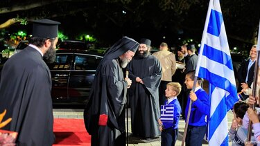 Συγκίνηση κατά την επίσκεψη του Αρχιεπισκόπου Αυστραλίας στον Ναό Κωνσταντίνου και Ελένης