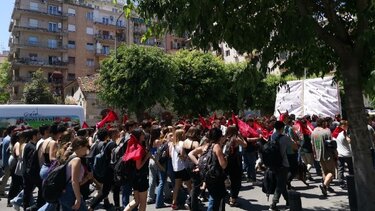 Θεσσαλονίκη: Δύο φοιτητικές πορείες στο κέντρο της πόλης 