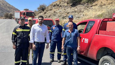 Στις πυρόπληκτες περιοχές του Ρεθύμνου ο Κωνσταντίνος Κεφαλογιάννης 