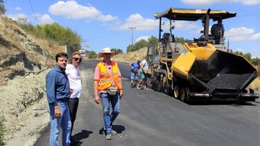 Αυτοψία του Αντιπεριφερειάρχη Ηρακλείου σε υπό εξέλιξη οδικά έργα