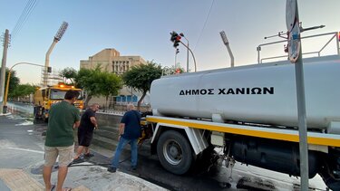 Νέο υδροφόρο όχημα υψηλής πίεσης στον Δήμο Χανίων