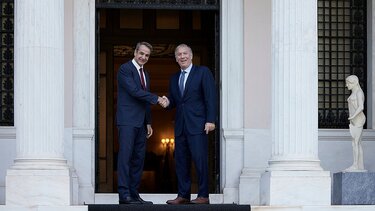 Συνάντηση Μητσοτάκη - Πομπέο στο Μαξίμου