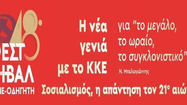 Φεστιβάλ της ΚΝΕ: Eκδήλωση στο λιμανάκι Καλυβών