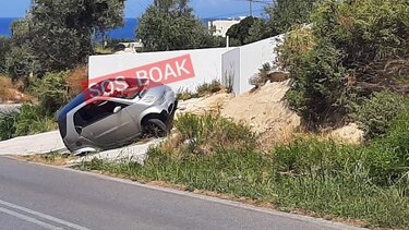 Τροχαίο στην παλαιά ΕΟ Ρεθύμνου-Ηρακλείου