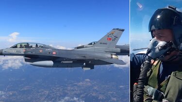 Ο Ακάρ πέταξε με F-16 πάνω από το βόρειο Αιγαίο 