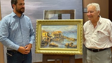 Τιμητική δωρεά έργων από τον Γ. Καλούτση στη Δημοτική Πινακοθήκη Χανίων 