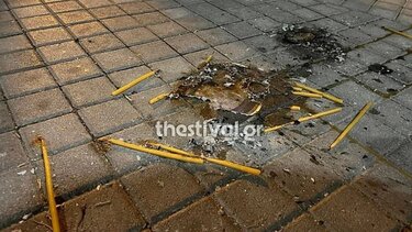 Παρέα νεαρών έκαψε εικόνα της Παναγίας με κεριά