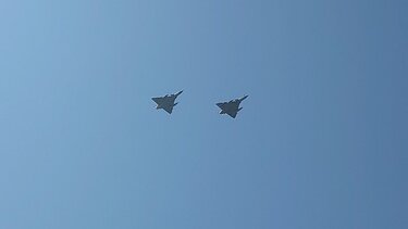 Rafale και άλλα μαχητικά αεροσκάφη στον ουρανό της Θεσσαλονίκης