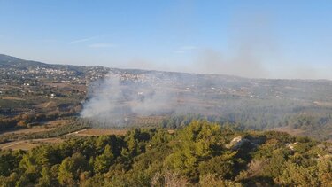 Φωτιά σε δασική έκταση στον Κάλαμο Αττικής