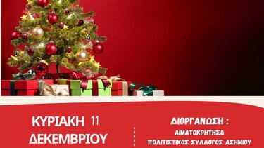 Εθελοντική αιμοδοσία και Γιορτινό Παζάρι Αλληλεγγύης στο Ασήμι
