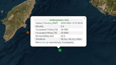 Αναστάτωση στη Ρόδο μετά τον σεισμό των 5, 9 Ρίχτερ - Τι λέει ο Χουλιάρας