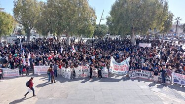 Δυστύχημα στα Τέμπη και πλειστηριασμοί "βγάζουν" στους δρόμους το λαό της Κρήτης