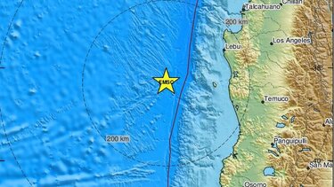 Σεισμός 5,6 Ρίχτερ ανοιχτά της Χιλής