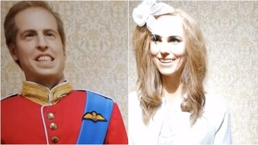 Κέρινα ομοιώματα του πρίγκιπα Ουίλιαμ και της Κέιτ γίνονται viral, αλλά για λάθος λόγους!