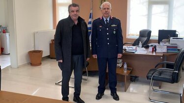 Τον δήμαρχο Αγίου Βασιλείου συνάντησε ο νέος Αστυνομικός Διευθυντής