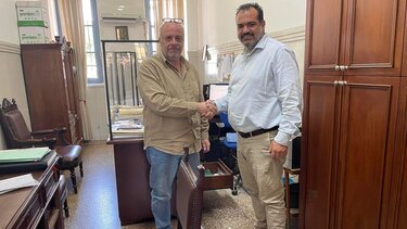 Με το Σύλλογο Δικαστικών Υπαλλήλων Νομού Χανίων ο Παντελής Πετσετάκης