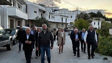 Κλιμάκιο του ΠΑΣΟΚ στα χωριά των πυροπαθών του δήμου Αγίου Βασιλείου