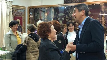 Ο Λ. Αυγενάκης στην Έκθεση Χειροτεχνίας - Λαογραφίας του Λυκείου Ελληνίδων