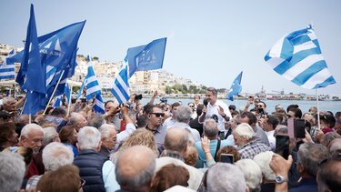 Από την Σητεία ξεκίνησε την περιοδεία του στην Κρήτη ο Κ. Μητσοτάκης