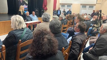 Περιοδεία της Σέβης Βολουδάκη στο Καστέλι Κισσάμου